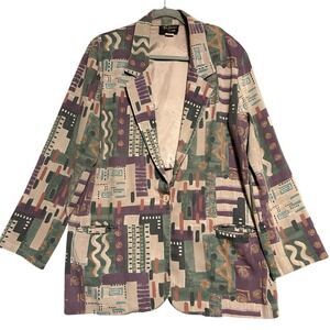 Vintage Toni Garment for CC Magic‎ 80s Blazer Jacket Size M/L Art to Wear Retro